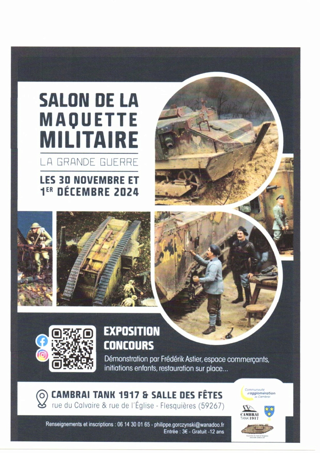 Salon de la maquette militaire Cambrai 30 novembre 1er décembre Affich15