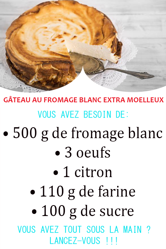 gâteau au fromage blanc extra  moelleux 94986610
