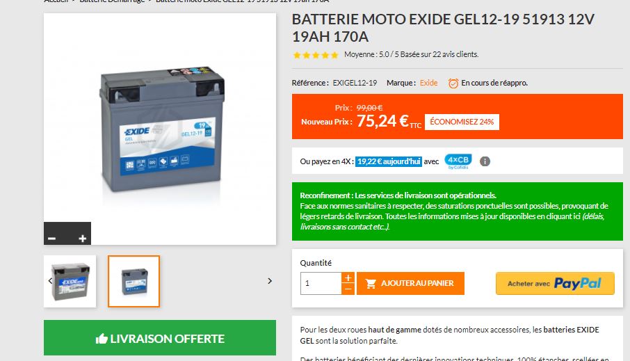 [R100R] Choix de batterie AGM ou Lifepo - Page 2 Captwu10