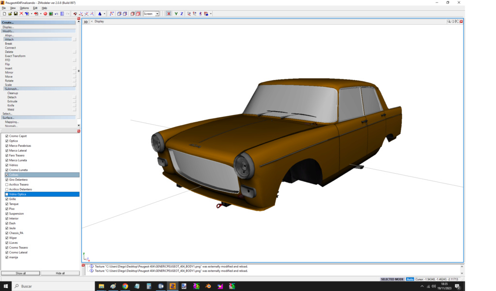 FIAT 1500 Berlina - WIP Peugeo11