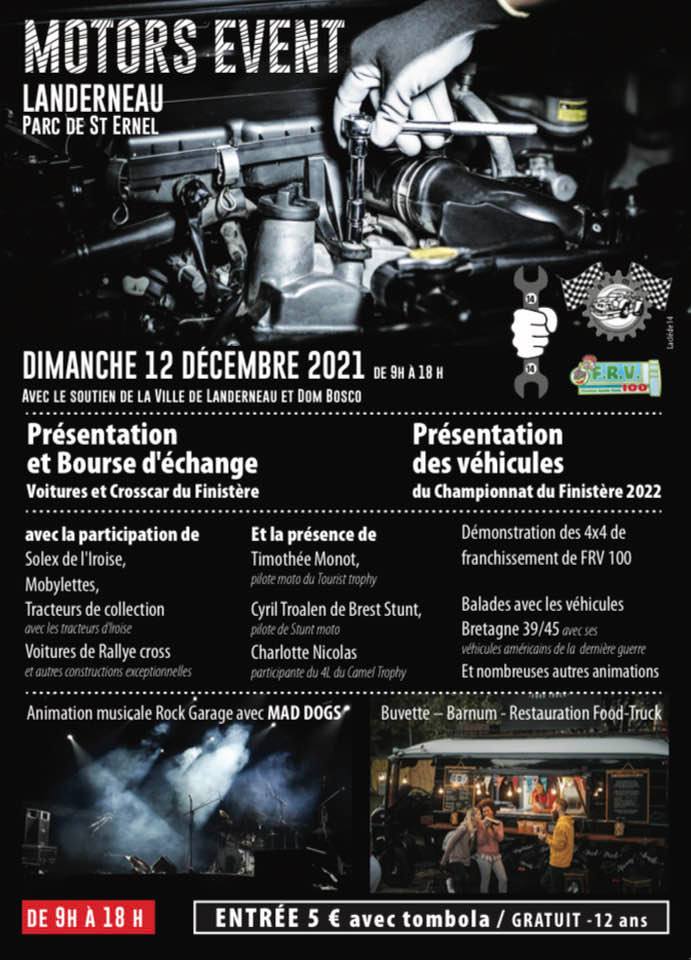"Motors Event" à Landerneau Dimanche 12 décembre 2021 de 9h à 18h 26054410