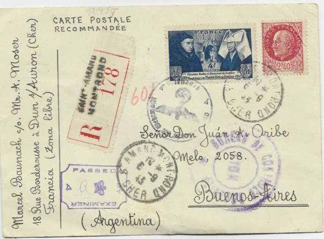 Cachet du bureau des douanes de lyon - 1943 636_0010