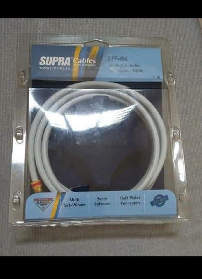 (Sold) Supra eff-isl rca interconnect silver plated 67626310