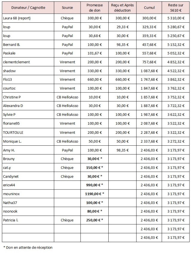 APPEL AUX DONS - 17 petits serbes doivent arriver le 27 aout ! 3 141 € reçus / 5610 € - Page 2 Rapat311