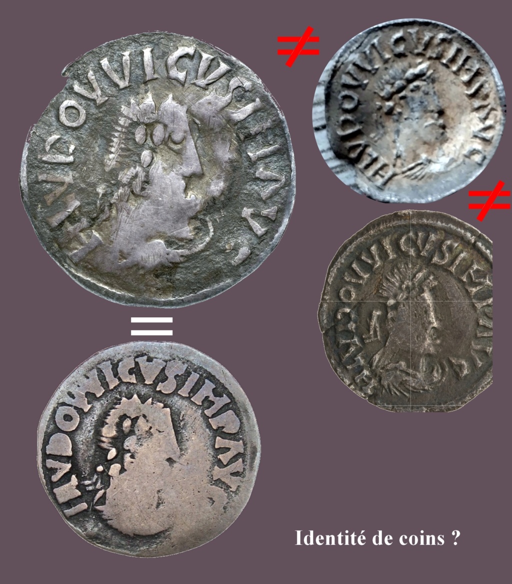 Louis 1er le pieux - denier au portrait Coins_10