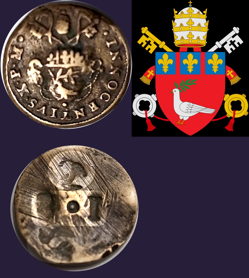 Jeton/médaille/monnaie/bouton ?? papal(e) à identifier !! Innoce10