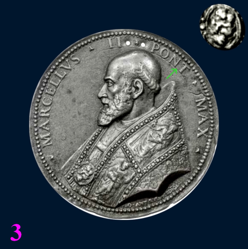 Médaille bronze carrée très ancienne Marcel10