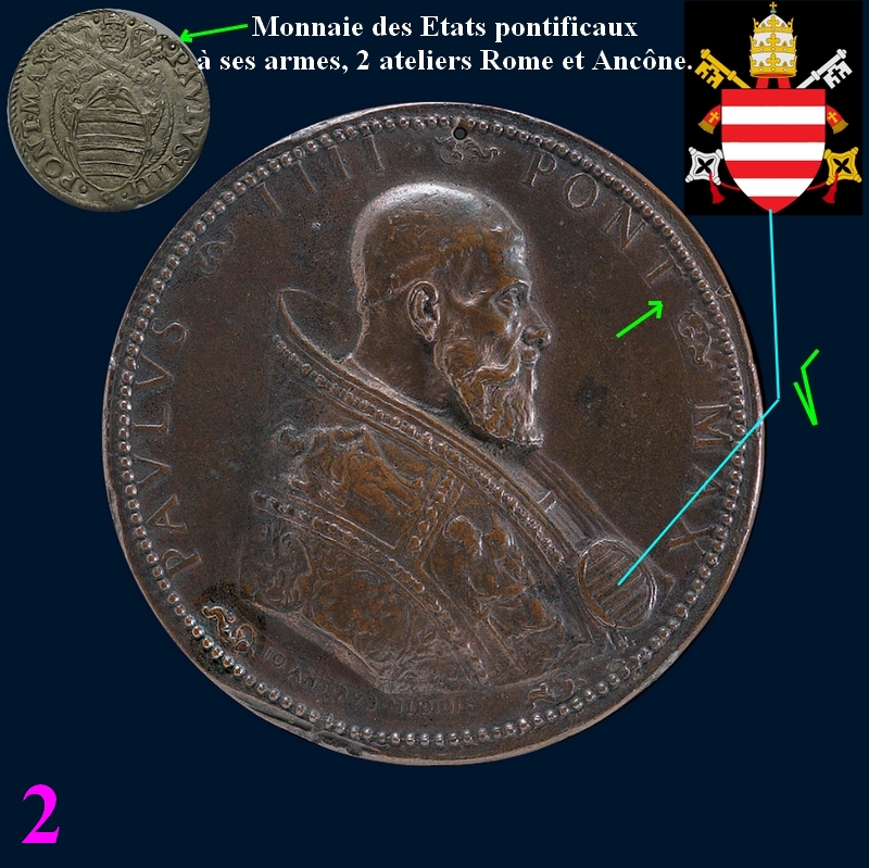 Médaille bronze carrée très ancienne Pavlvs10