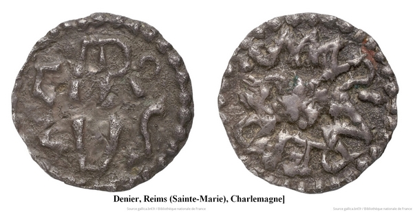 Denier Charlemagne  Reims_10