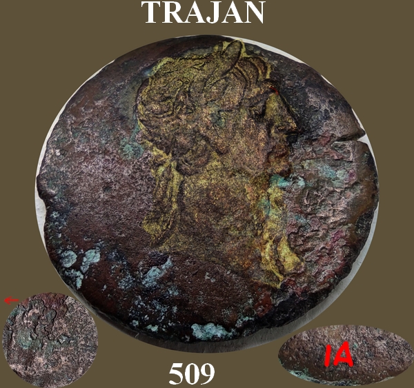 Probablement monnaie provinciale de Trajan, Alexandrie, an 14 du règne, au quadrige d'éléphants Trajan10