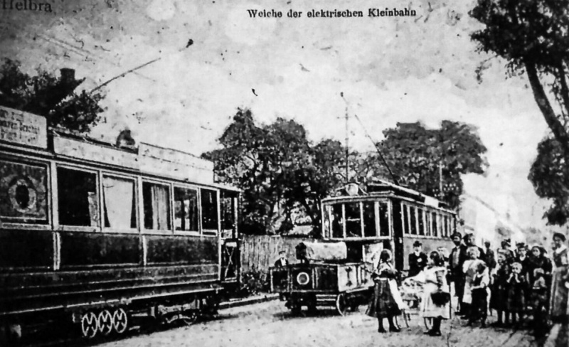 Die Straßenbahn ( elektrische Kleinbahn ) zwischen Eisleben und Hettstedt  14900210