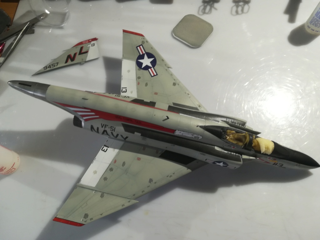 F-4 B Phantom 1/48° - VF-51 - 1972 - Début de patine. - Page 3 Img_2082