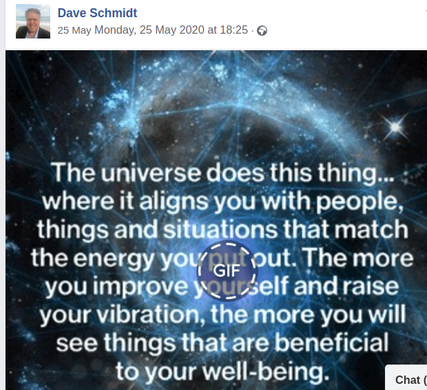 The "Law of Attraction" and Dave Schmidt Dave110