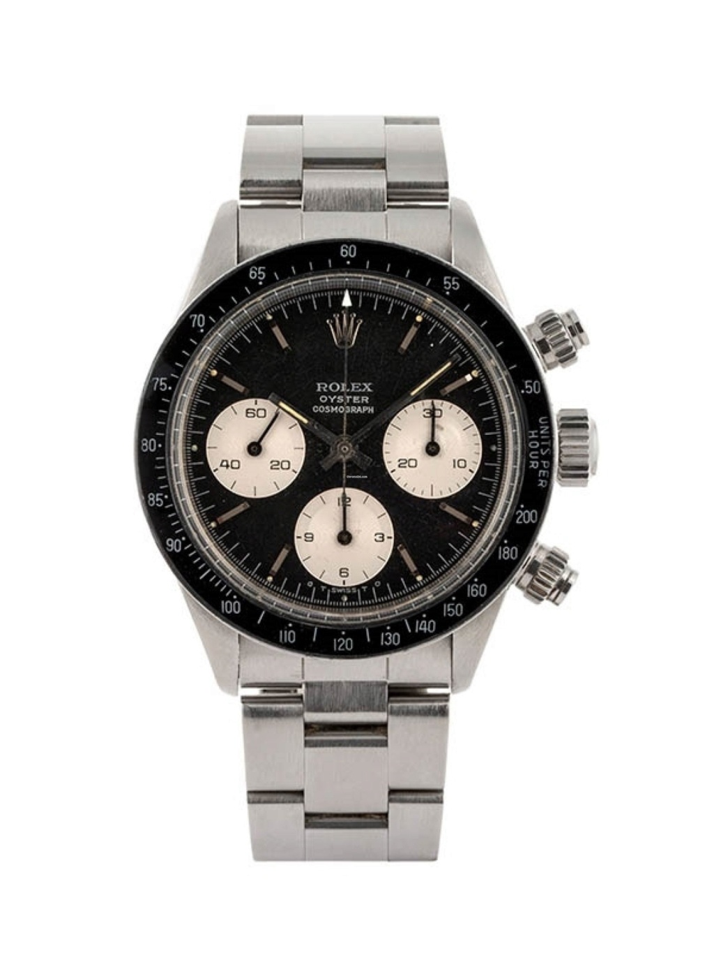 Les chronographes concurrents de l'époque du Rolex Daytona 6265 cadran noir, compteurs blancs. 14002710