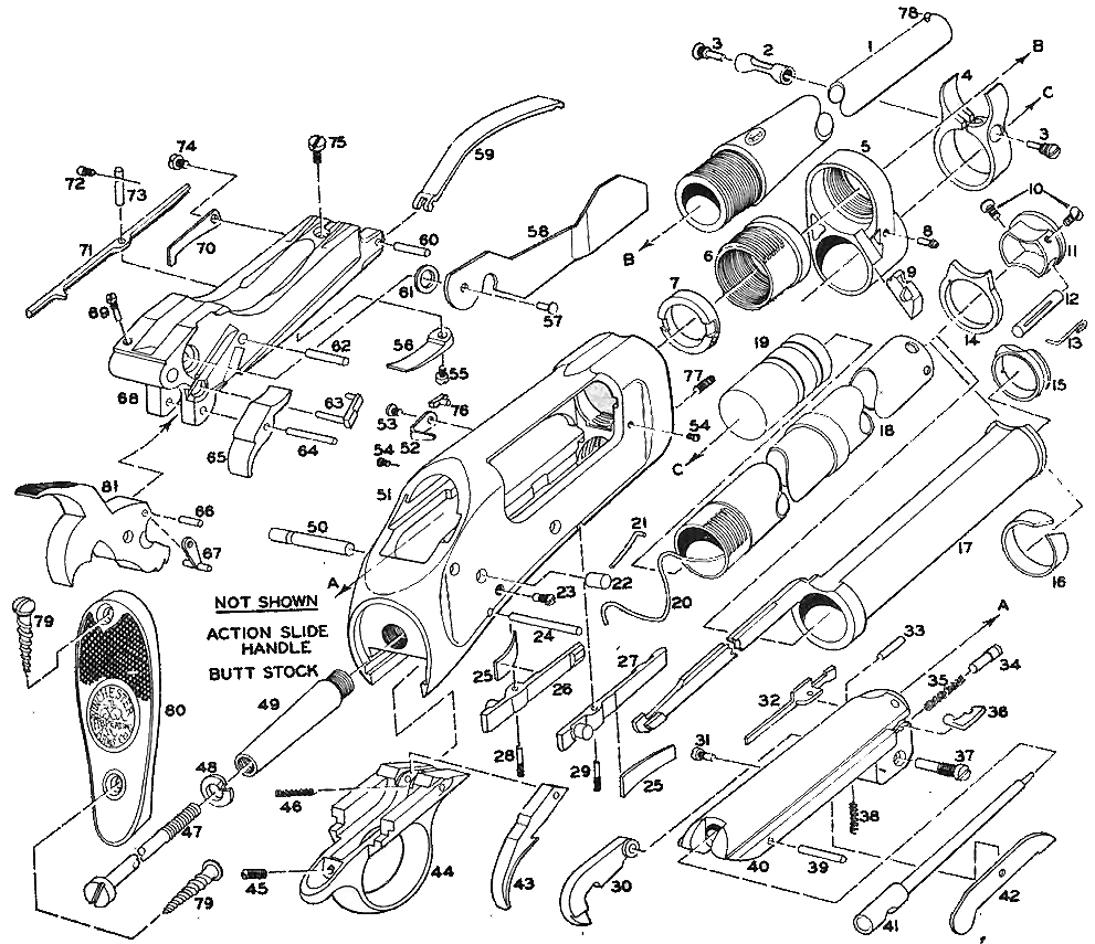 Vis pour fusil Norinco 1897, pas capable de trouver 189710