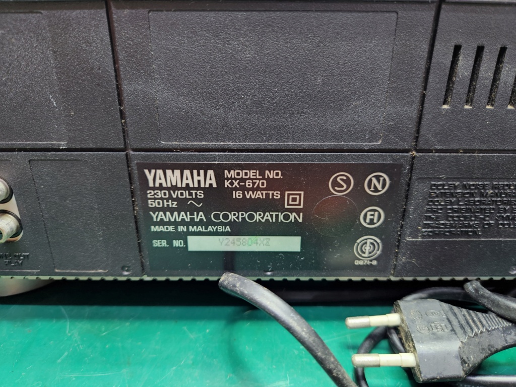 Yamaha KX-670 3 Head cassette deck 20220812