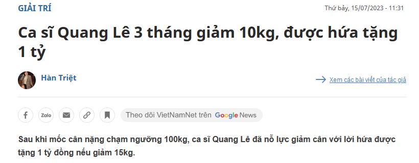 Hải Phòng thưởng hơn 1,6 tỷ đồng Quangl10
