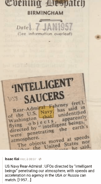 Le Pentagone a étudié les Ovnis dans le plus grand secret (New York Times, AATIP, TTSA, affaire Tic Tac etc...) - Page 43 20190610