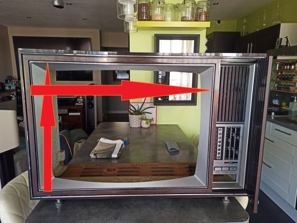 Fabrication aquarium dans coffrage d'une  tv vintage  112