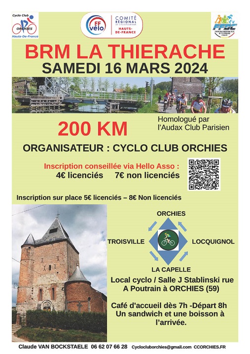 Samedi 16 mars, ORCHIES BRM 200 Km Affich15