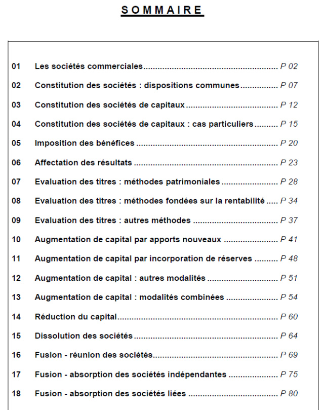 Cours de comptabilité des sociétés Cours10