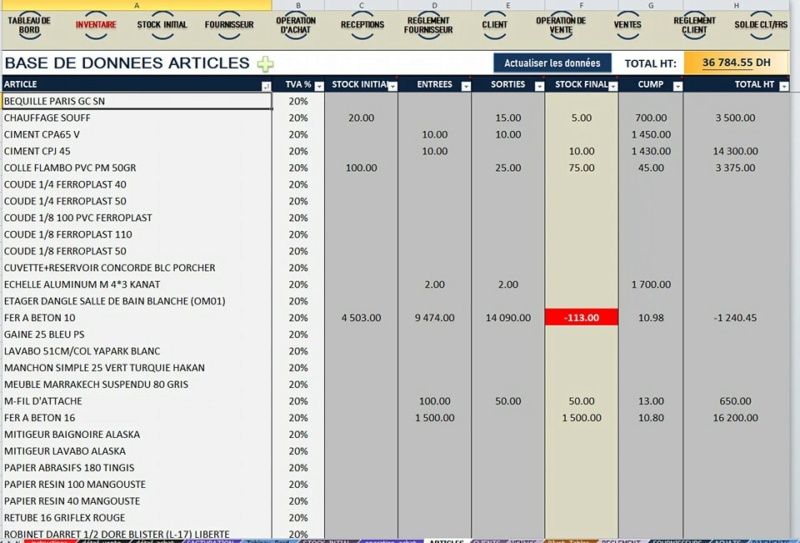Application de Gestion de Stock et Facturation Vente10