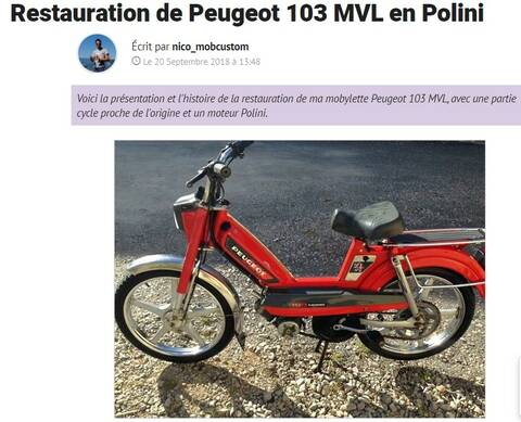 L'histoire du Peugeot 103