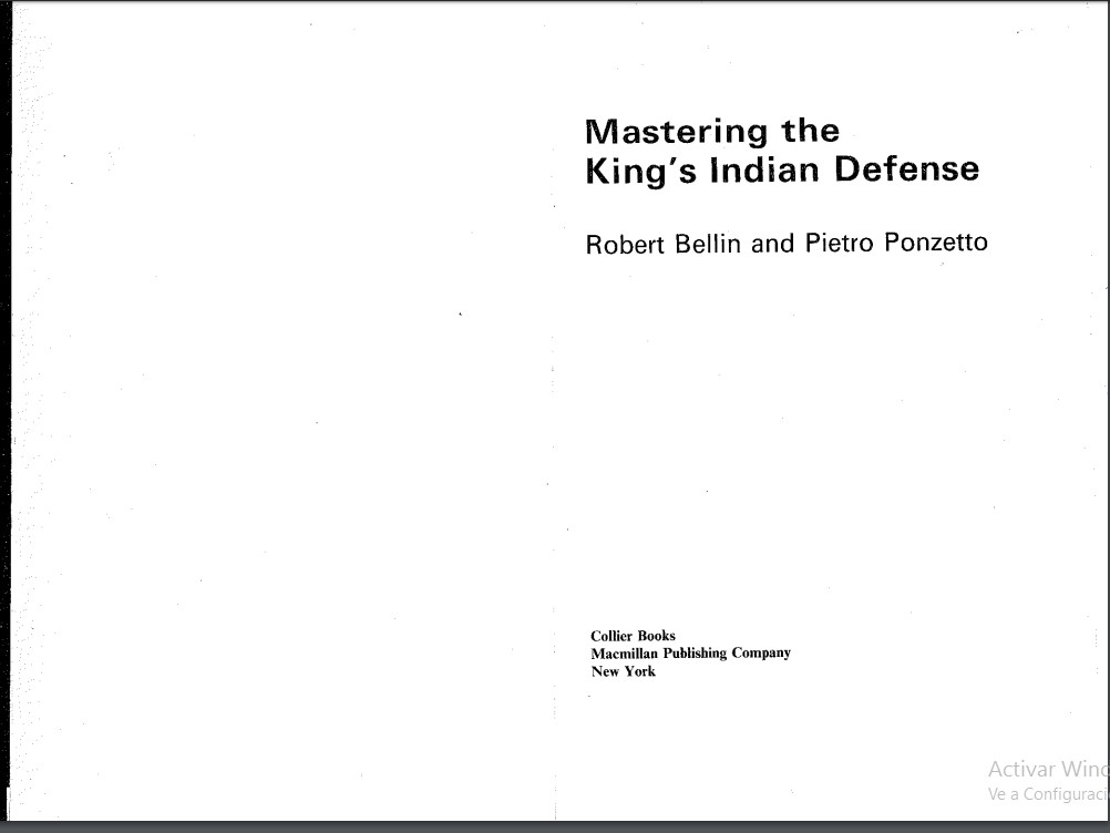 Bellin, Robert & Ponzetto, Pietro - Mastering the King's Indian Defense Bellin11