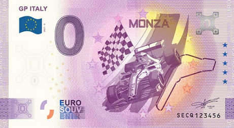 Billets Euro Souvenir 2021  Cqb10