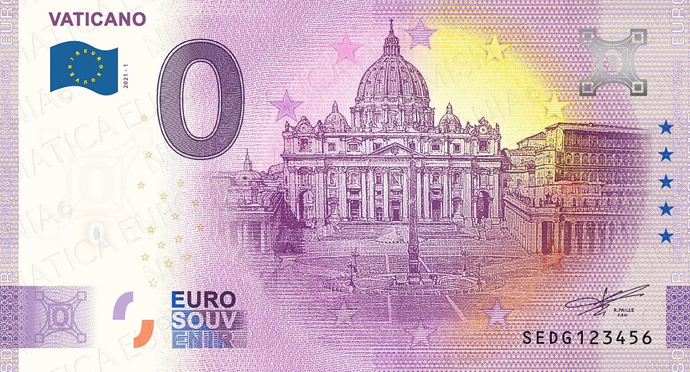 Billets Euro Souvenir 2021  Dg10