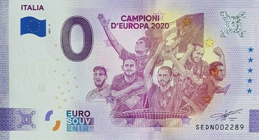Billets Euro Souvenir 2021  Dn210