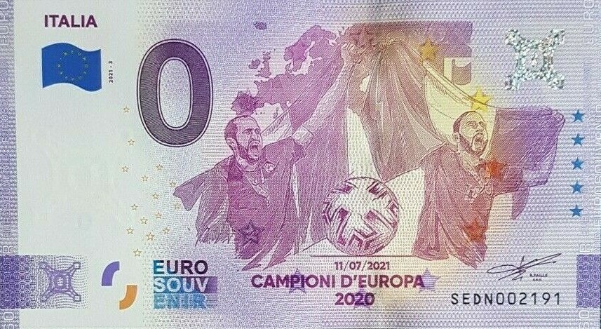 Billets Euro Souvenir 2021  Dn310