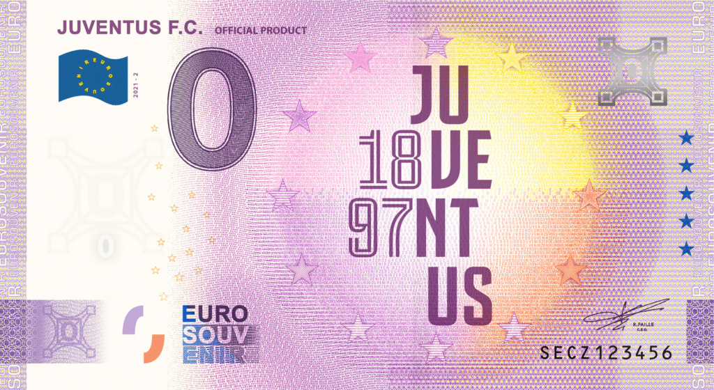 Billets Euro Souvenir 2021  Fra_it10