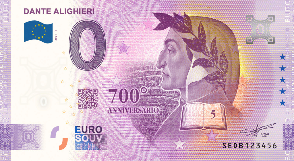 Billets Euro Souvenir 2021  Fra_it13