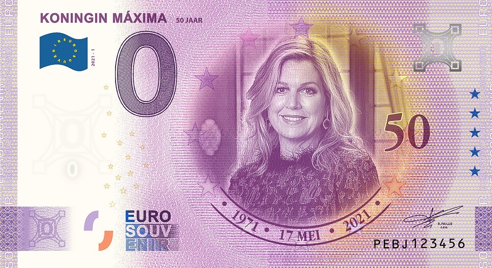 Billets 0 euro 2021  Pebj10
