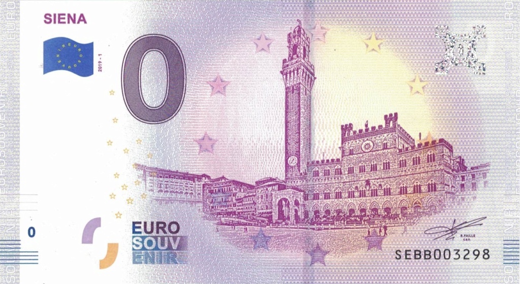 Billets Euro-Souvenirs 2019 Sebb10