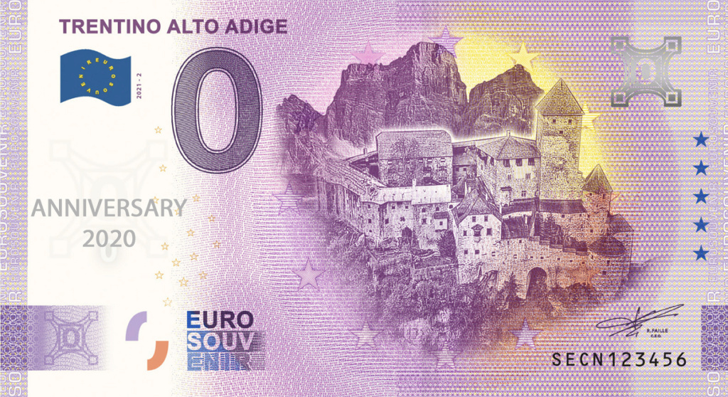 Billets Euro Souvenir 2021  Secn210