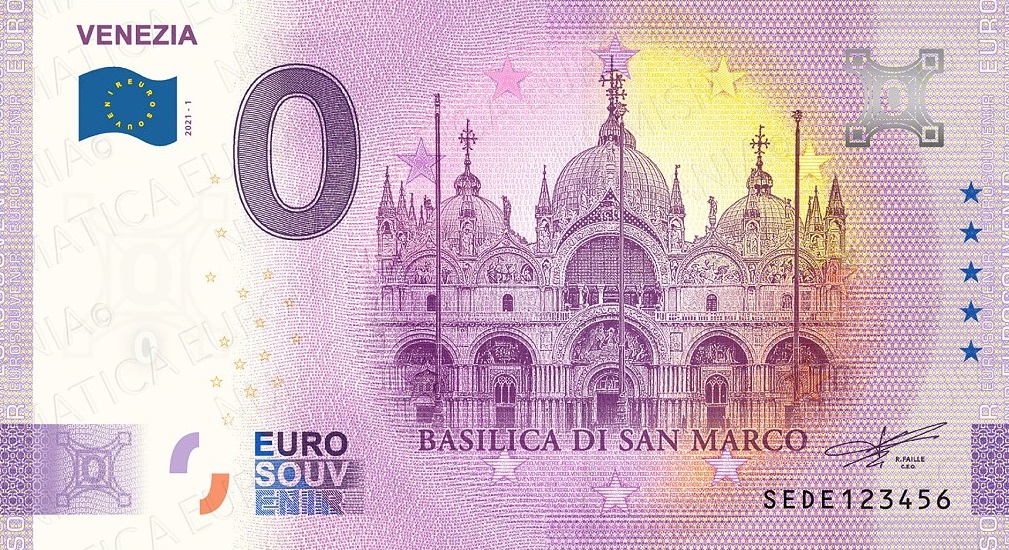 Billets Euro Souvenir 2021  Sede10