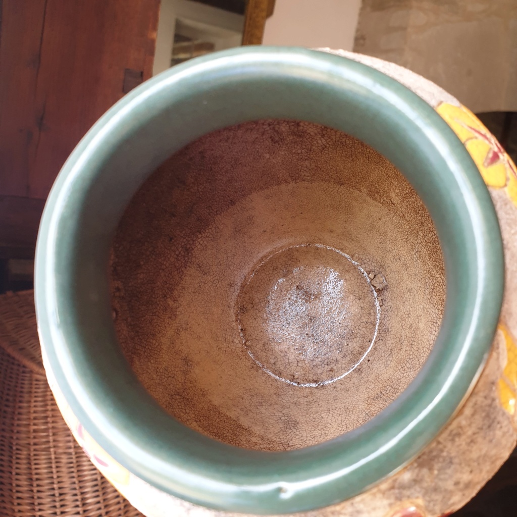 Art Deco vase - enamel on stoneware  20231015