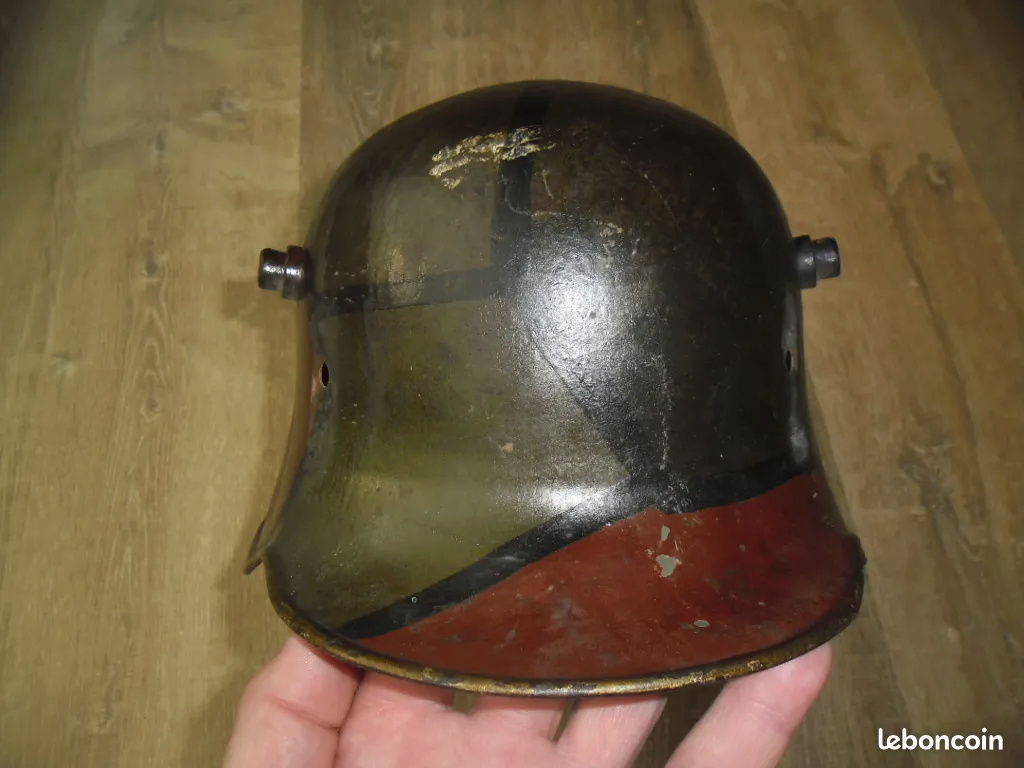 Casque Allemand WW1 Camouflage E1475f10