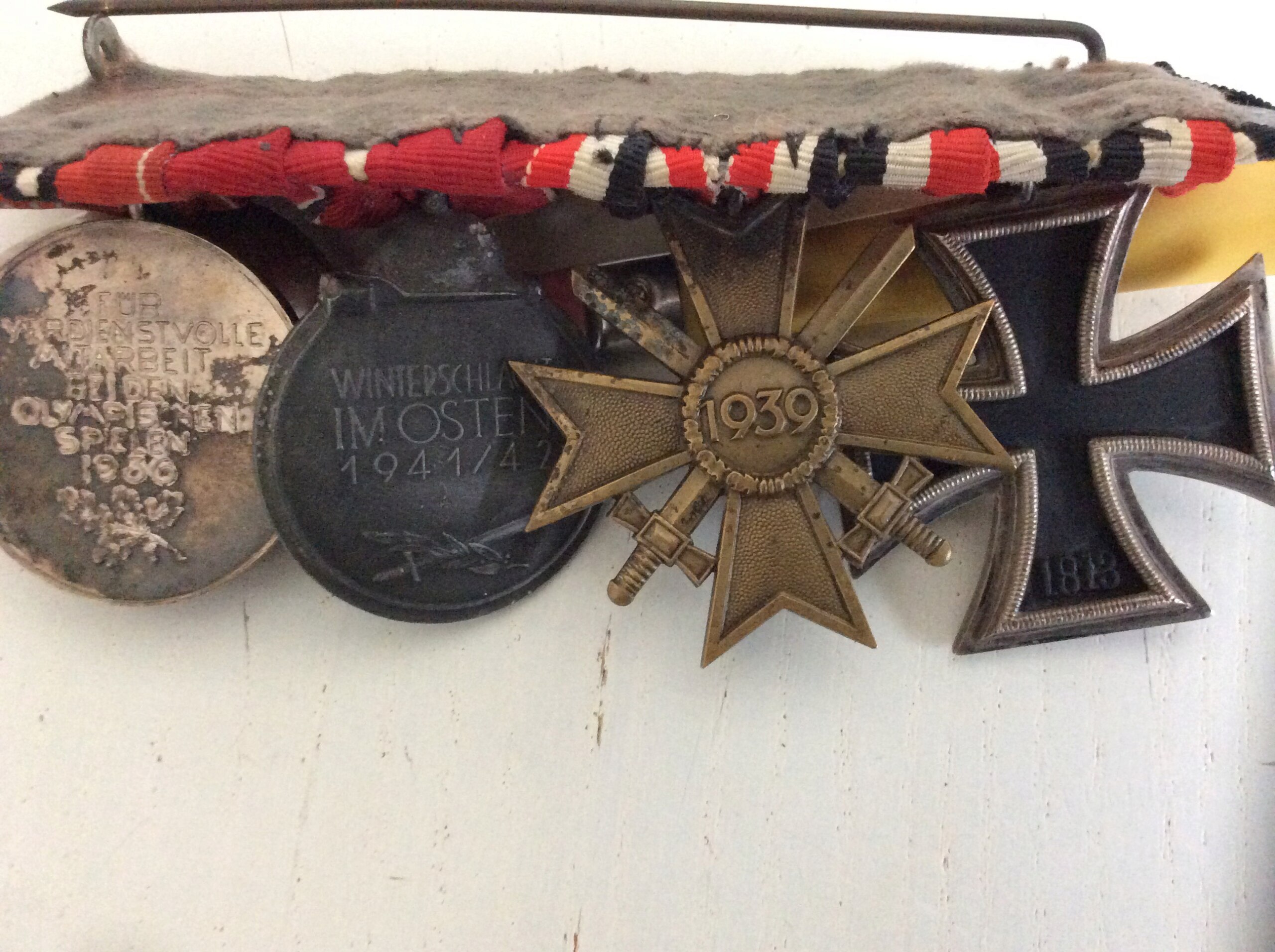 Authentification barrette 4 médailles All WW2 Image_23