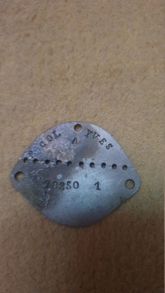 Identification plaque française ww2 20230318