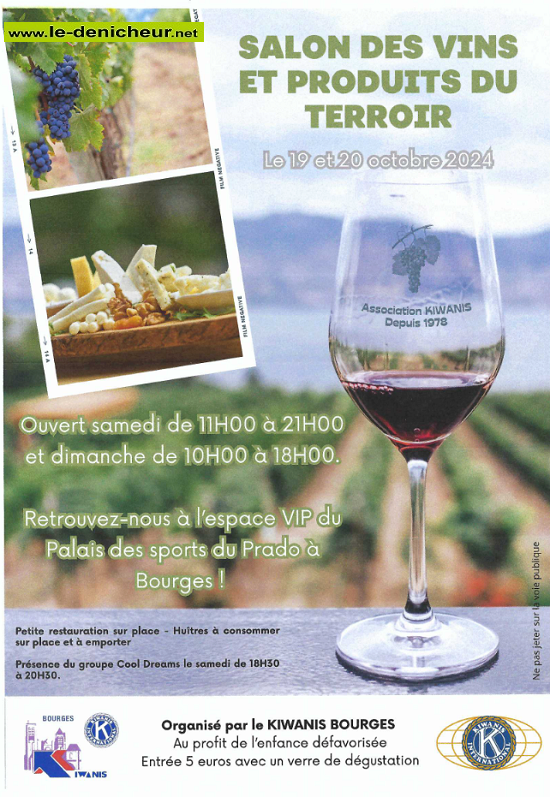 j19. - Les 19 et 20 octobre - BOURGES - Salon des Vins et Produits du Terroir . 0001_310