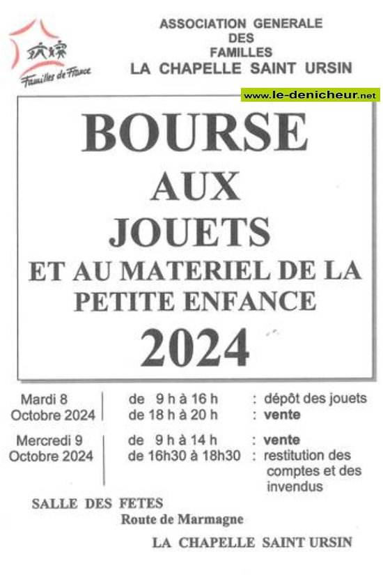 j08 - Les 8 et 9 octobre - LA CHAPELLE St-Ursin - Bourse aux jouets et matériel petite enfance 000_0141