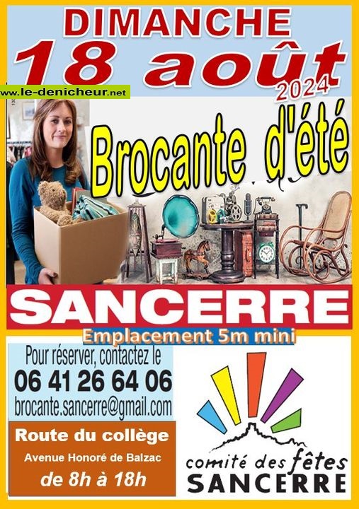 h18 - DIM 18 août - SANCERRE - Brocante du comité des fêtes . 000_276