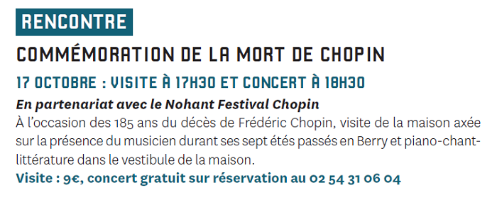 j17 - JEU 17 octobre - NOHANT - Commémoration de la mort de Chopin 000_295