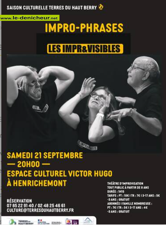 i21 - SAM 21 septembre - HENRICHEMONT - Spectacle d'improvisation . 000_2_17