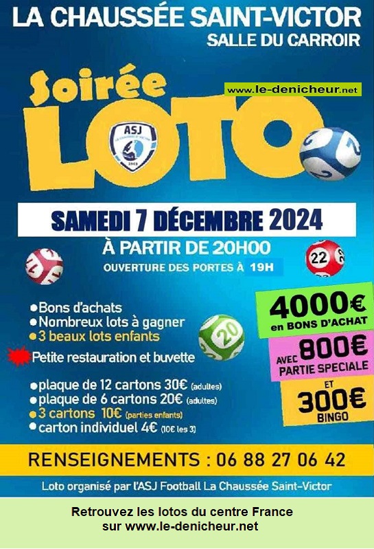 l07 - SAM 07 décembre - LA CHAUSSEE ST-VICTOR -Loto du Foot . 000_4143