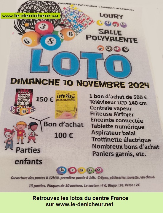 k10 - DIM 10 novembre - LOURY - Loto d'Amitié Loury Lobbach 000_4523