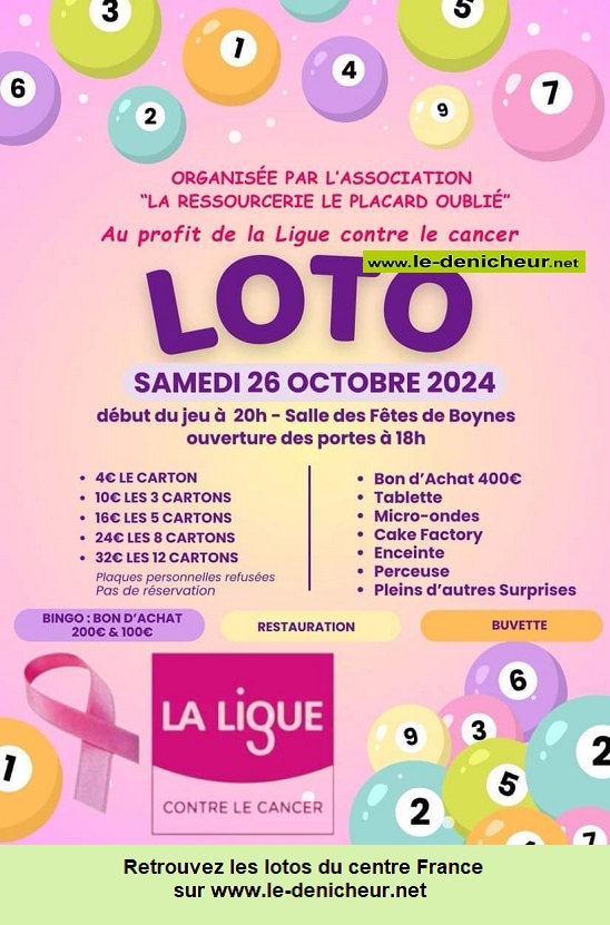 j26 - SAM 26 octobre - BOYNES - Loto au profit de la Ligue contre la cancer ° 000_4540